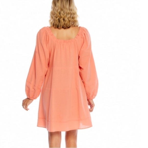 Mudpie RYLAND TIERED DRESS in Pink Coral, New with Tags, Size Small - Picture 3 of 9